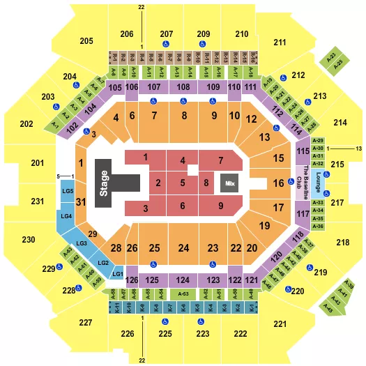 seating chart for Barclays Center - Maverick City Music - eventticketscenter.com