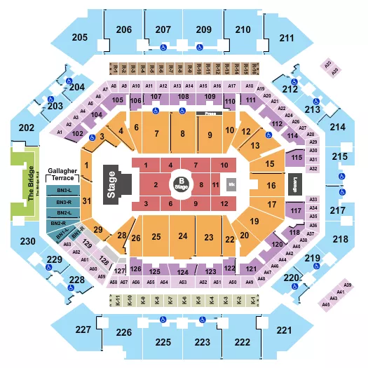 seating chart for Barclays Center - Melanie Martinez - eventticketscenter.com