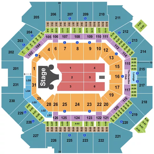 seating chart for Barclays Center - Missy Elliott - eventticketscenter.com