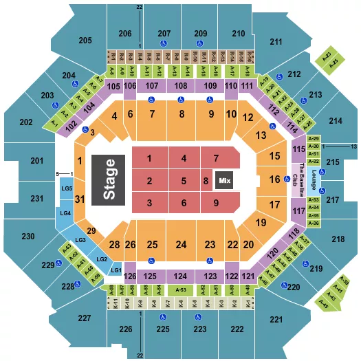 seating chart for Barclays Center - New Order - eventticketscenter.com