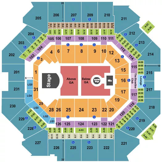 seating chart for Barclays Center - Phoebe Bridgers - eventticketscenter.com
