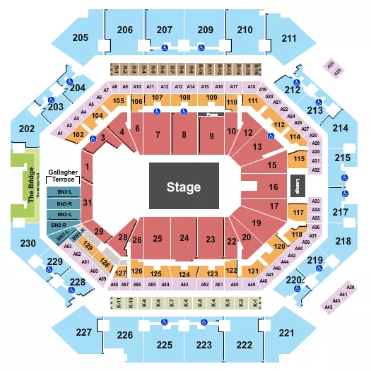 seating chart for Barclays Center - Rene Liu - eventticketscenter.com