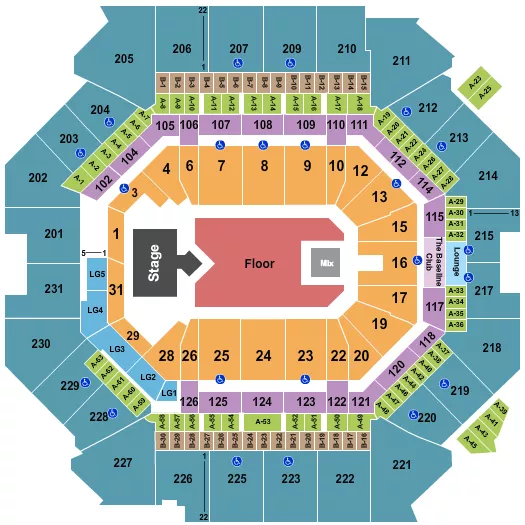 seating chart for Barclays Center - Sexyy Red - eventticketscenter.com