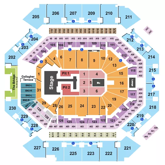 seating chart for Barclays Center - Teddy Swims - eventticketscenter.com