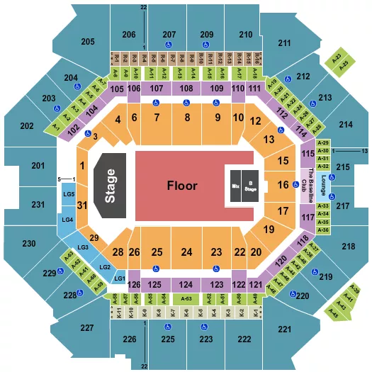 seating chart for Barclays Center - Tyler The Creator - eventticketscenter.com