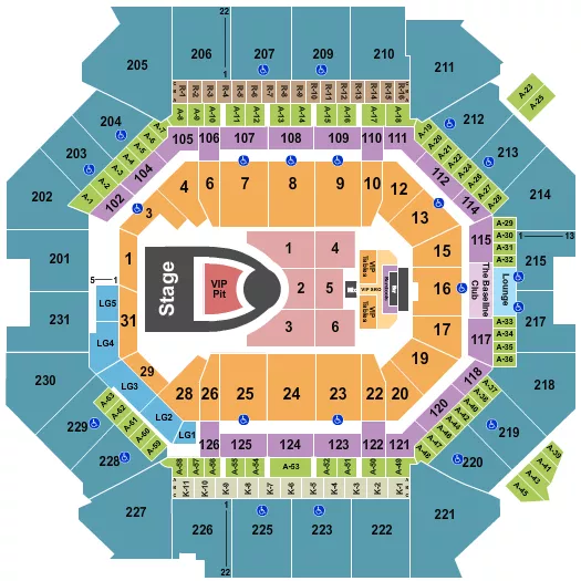 seating chart for Barclays Center - Usher - eventticketscenter.com