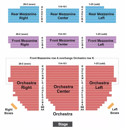 seating chart for Barrymore Theatre - NY - Endstage - eventticketscenter.com