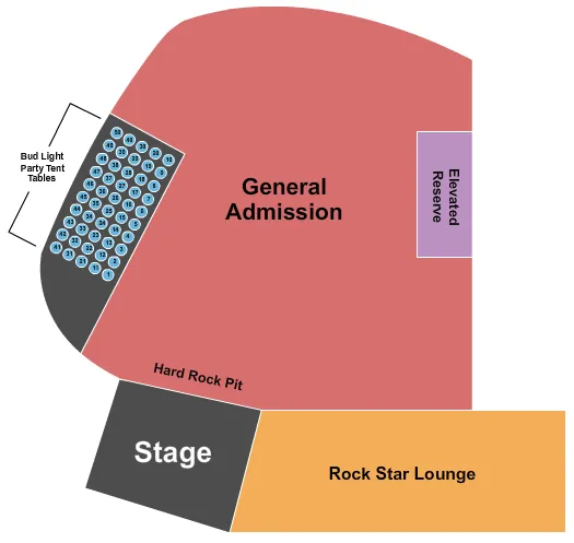 seating chart for Battery Park - Endstage No Pit - eventticketscenter.com