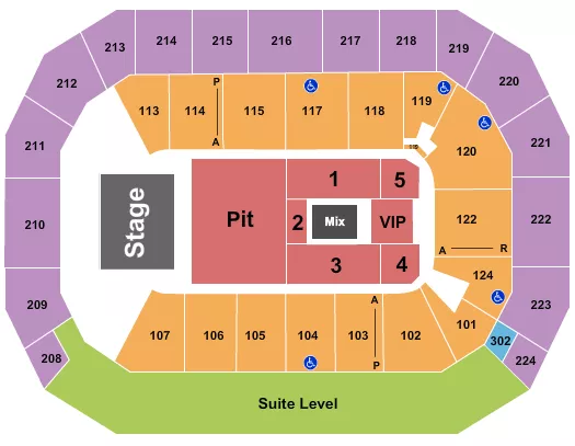 seating chart for Baxter Arena - Breaking Benjamin - eventticketscenter.com