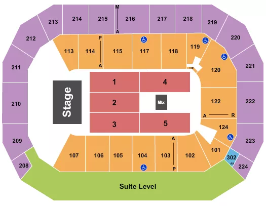 seating chart for Baxter Arena - Endstage 2 - eventticketscenter.com