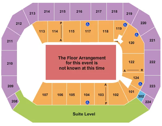 seating chart for Baxter Arena - Generic Floor - eventticketscenter.com