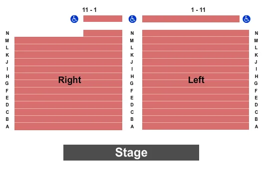 seating chart for Bay City Players - Endstage - eventticketscenter.com