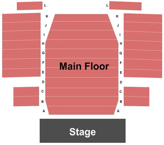 seating chart for Bay Street Players - End Stage - eventticketscenter.com