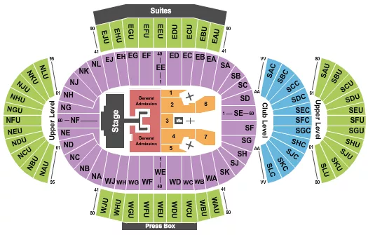 seating chart for Beaver Stadium - Luke Combs 2023 - eventticketscenter.com