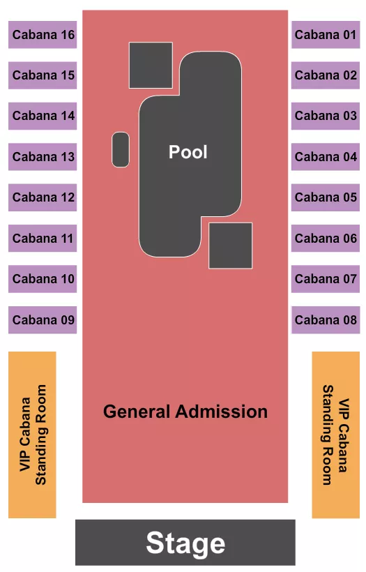 seating chart for Bel-Aire Backyard - Endstage GA - eventticketscenter.com