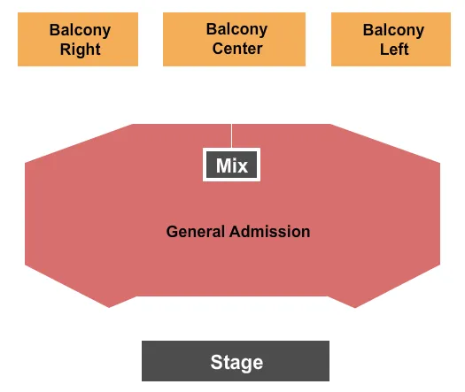 seating chart for Belasco Theater - LA - End Stage GA Floor - eventticketscenter.com