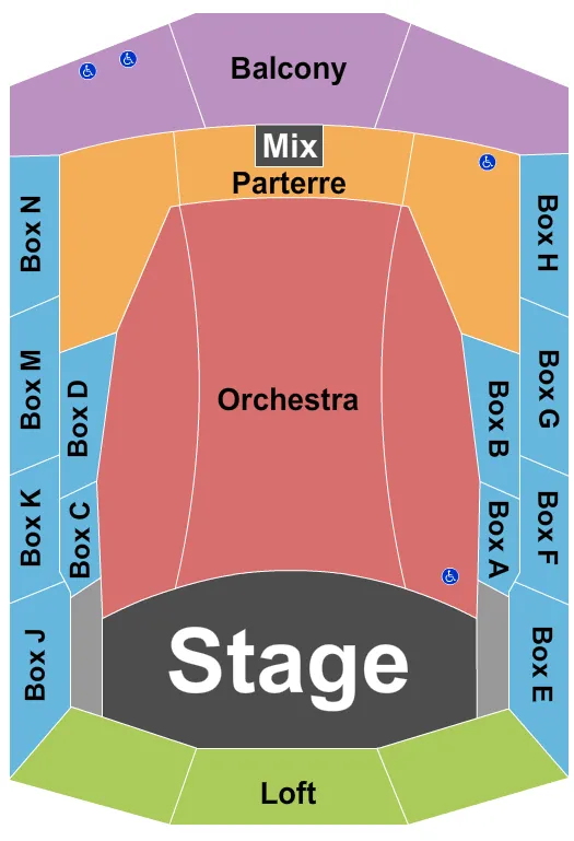 seating chart for Bella Concert Hall - Mount Royal University - End Stage - eventticketscenter.com