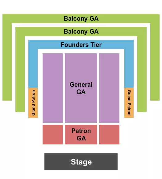 seating chart for Benaroya Hall - S. Mark Taper Foundation Auditorium - GA By Level 2 - eventticketscenter.com