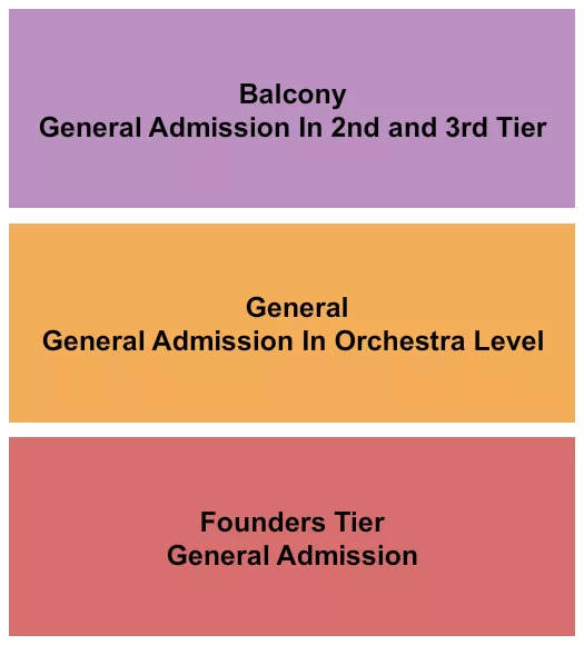 seating chart for Benaroya Hall - S. Mark Taper Foundation Auditorium - GA By Level - eventticketscenter.com