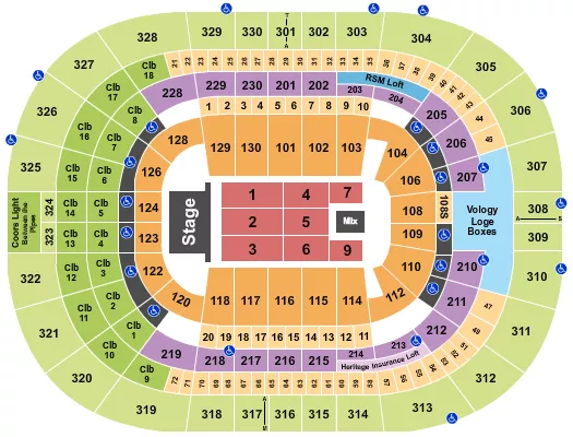 seating chart for Benchmark International Arena - Chayanne - eventticketscenter.com