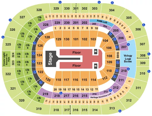 seating chart for Benchmark International Arena - Florence and The Machine - eventticketscenter.com