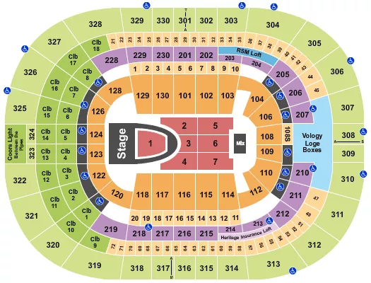 seating chart for Benchmark International Arena - For King and Country - eventticketscenter.com