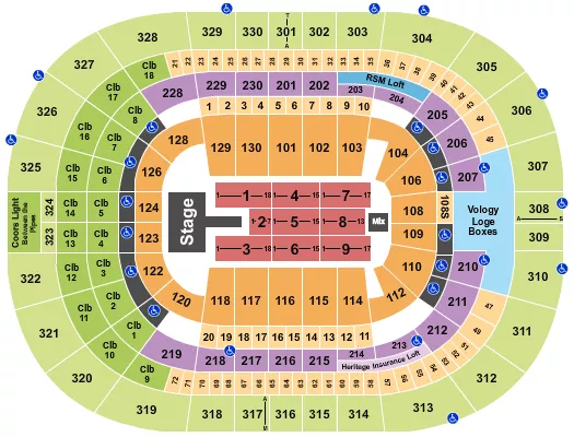 seating chart for Benchmark International Arena - Kid Cudi - eventticketscenter.com