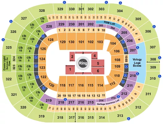 seating chart for Benchmark International Arena - MMA - PFL - eventticketscenter.com