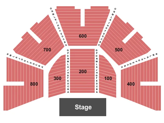 seating chart for Michael Klein Music Tent - Endstage - eventticketscenter.com