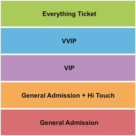 seating chart for Benson Theatre - GA/VIP/VVIP/Everything - eventticketscenter.com