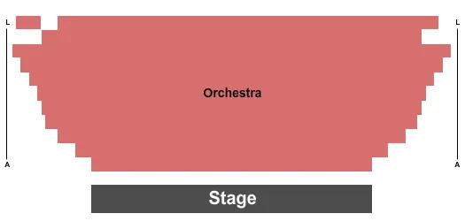 seating chart for Berger Performing Arts Center - Endstage - eventticketscenter.com