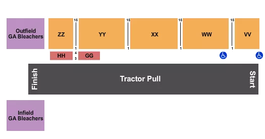 seating chart for Berrien County Youth Fair - GA Bleachers - eventticketscenter.com