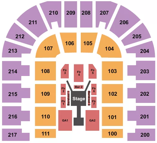 seating chart for Bert Ogden Arena - Fuerza Regida - eventticketscenter.com