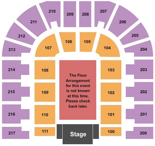 seating chart for Bert Ogden Arena - Generic Floor - eventticketscenter.com