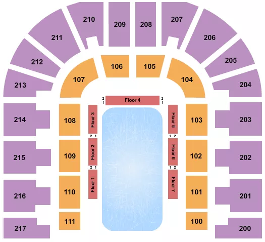 seating chart for Bert Ogden Arena - Ringling Bros Circus - eventticketscenter.com