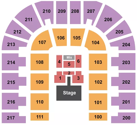 seating chart for Bert Ogden Arena - Summer Worship - eventticketscenter.com