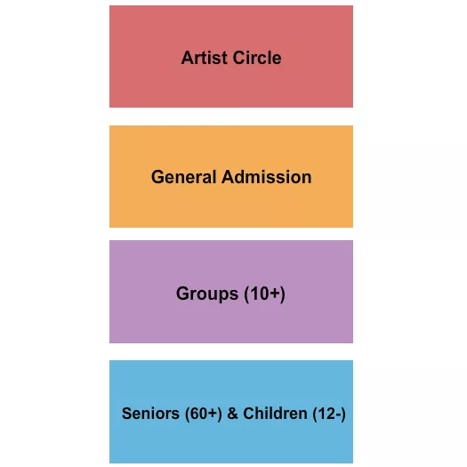 seating chart for Bethesda Christian Church - Artist Circle & GA - eventticketscenter.com