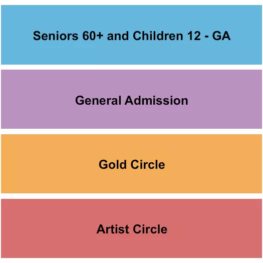 seating chart for Bethesda Christian Church - Artist Circle/Gold Circle - eventticketscenter.com