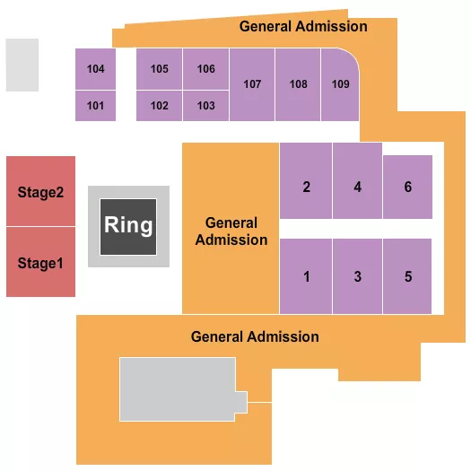 seating chart for Big Night Live - Boxing - eventticketscenter.com