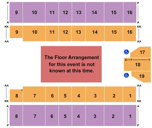 seating chart for Marshall Health Network Arena - Generic Floor - eventticketscenter.com