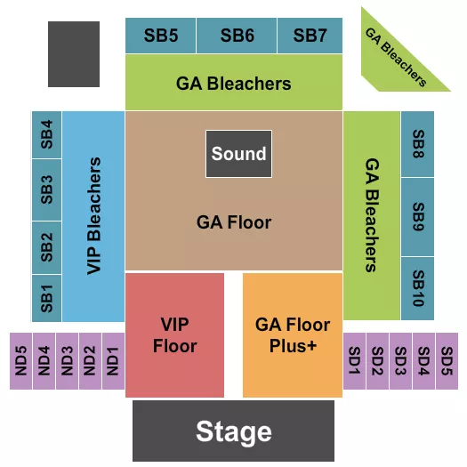 seating chart for Big Sky Events Arena - Festival - eventticketscenter.com