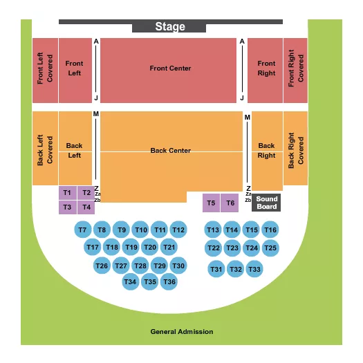 seating chart for Big Top Chautauqua - Endstage 4 - eventticketscenter.com