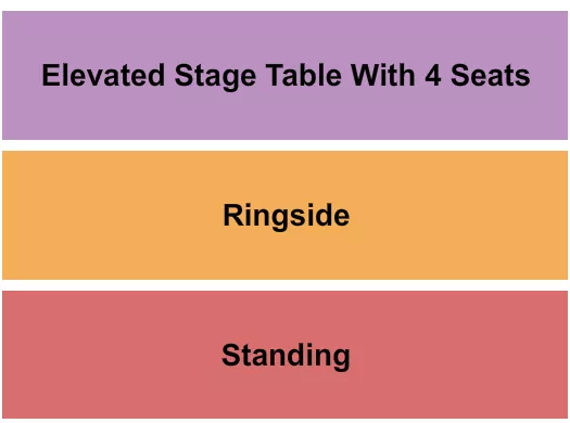 seating chart for Big's Mayberry Tavern - Micro Wrestling - eventticketscenter.com