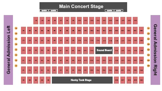 seating chart for Billy Bobs - Tables 3 - eventticketscenter.com