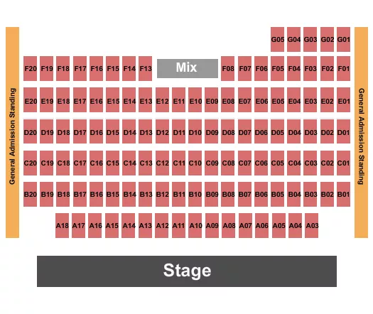 seating chart for Billy Bobs - Table 4 - eventticketscenter.com