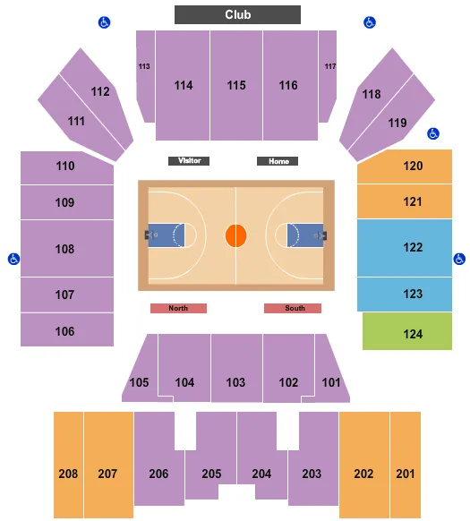 Basketball Seating Map