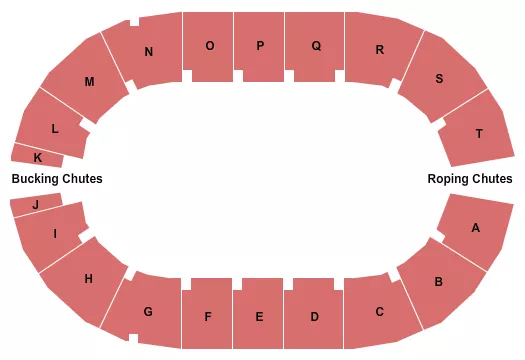 Rodeo Seating Map