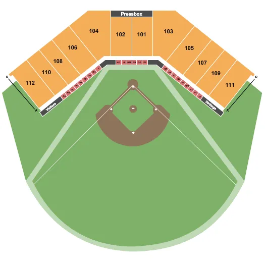 seating chart for Bohl Diamond at Blair Field - Baseball - eventticketscenter.com