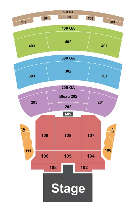 seating chart for BleauLive Theater At Fontainebleau Las Vegas - Andrew Schulz - eventticketscenter.com