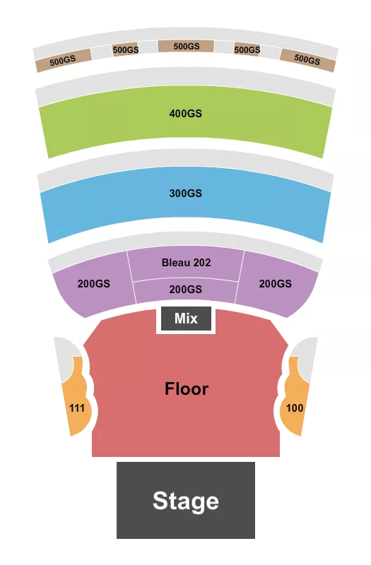 seating chart for BleauLive Theater At Fontainebleau Las Vegas - GA By Level - eventticketscenter.com